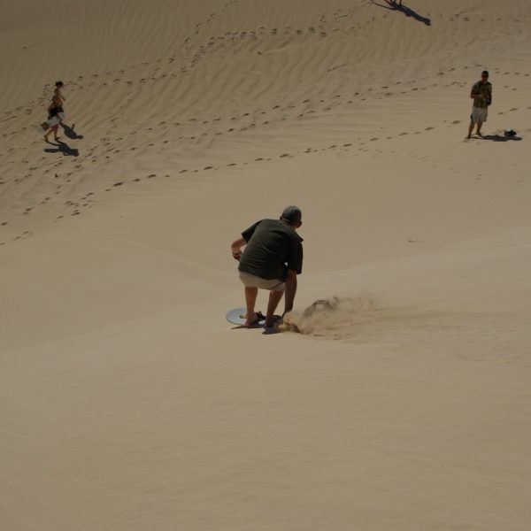 Sandboarding in Taghazout