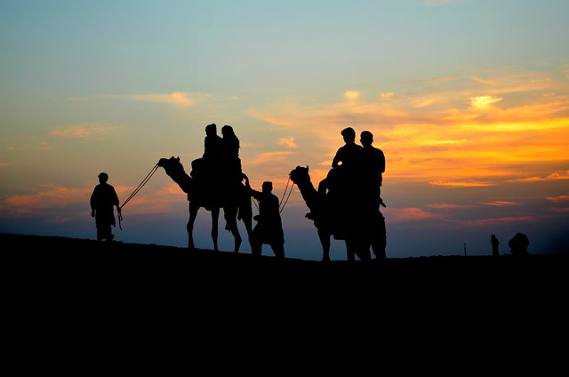 Camel Ride in Agadir at Sunset