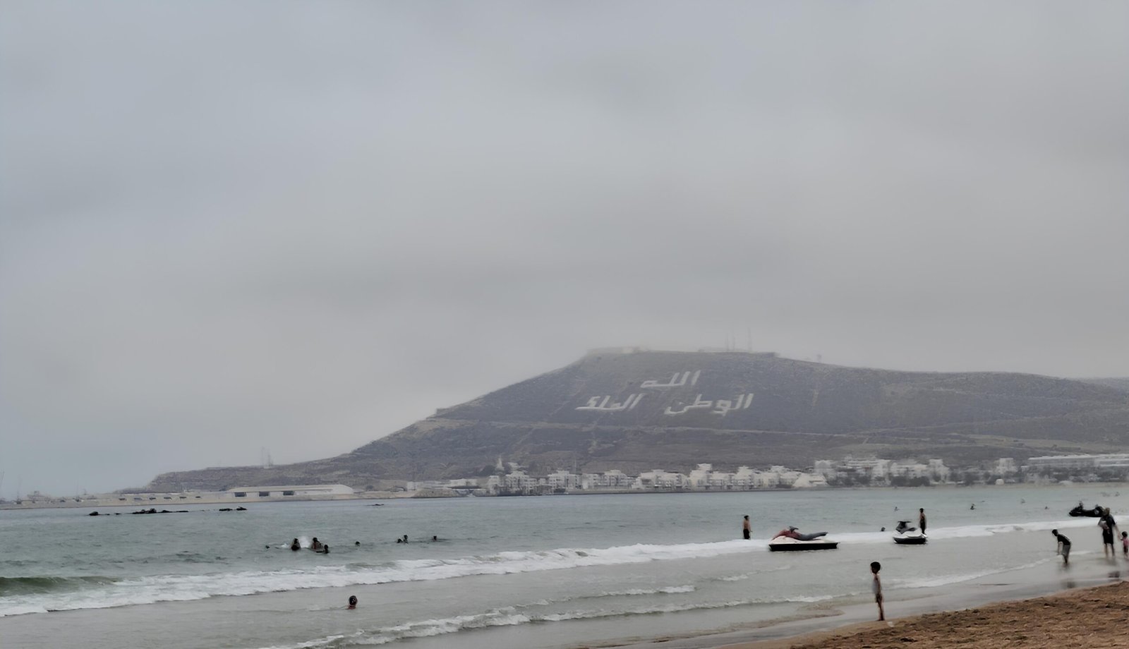 Agadir beach and coastline view with Atlas Mountains in the background the best think to do in agadir